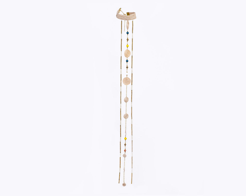Lijoki neck piece with woven neck