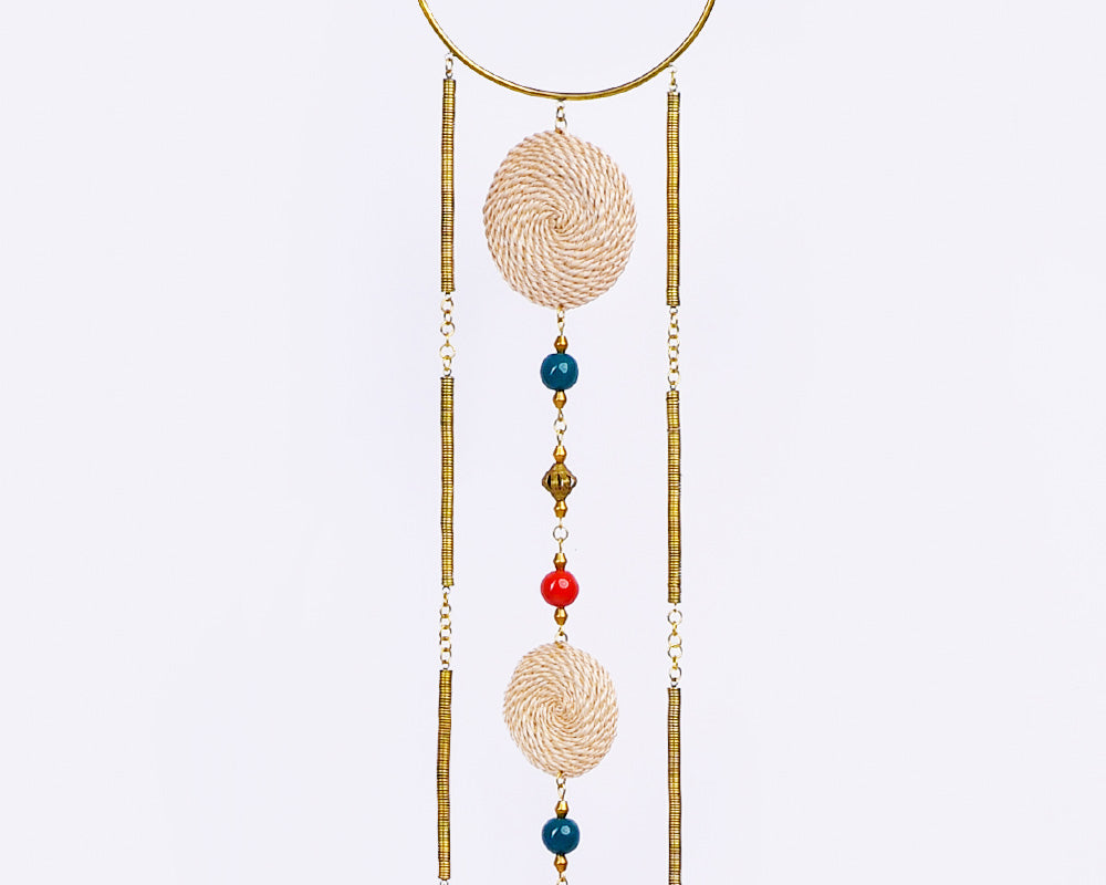 Lijoki neck piece with brass neck cuff
