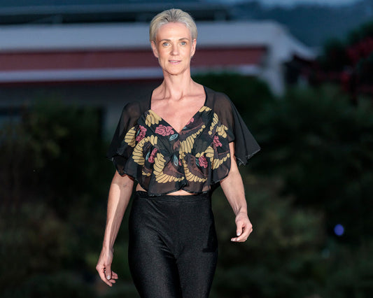 Printed top with leggings