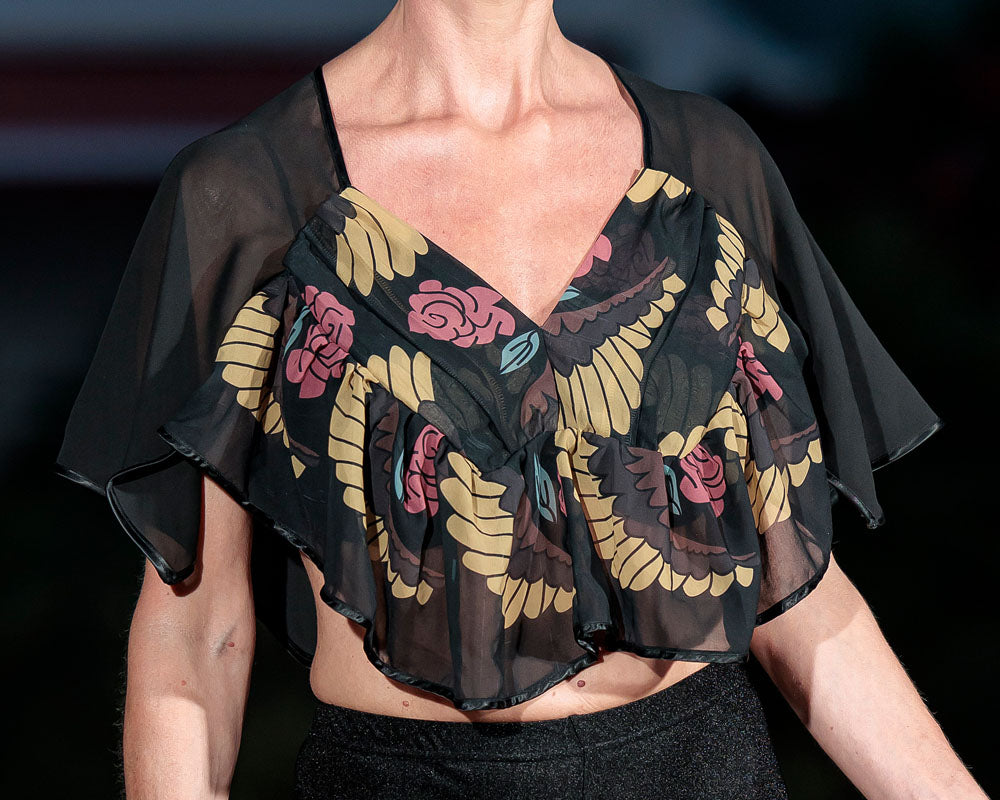 Printed top with leggings