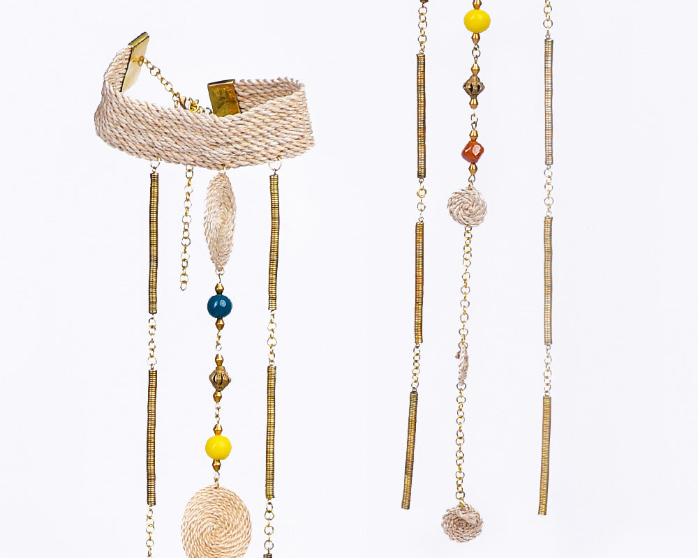 Lijoki neck piece with woven neck